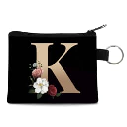 Canvas Shoppers Coin Purses Women Clutch Pouch Mini Organizer Travel Makeup Bag Gold 26 Letters Luxury Tote Bags Coin Wallet