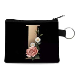 Canvas Shoppers Coin Purses Women Clutch Pouch Mini Organizer Travel Makeup Bag Gold 26 Letters Luxury Tote Bags Coin Wallet