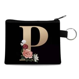 Canvas Shoppers Coin Purses Women Clutch Pouch Mini Organizer Travel Makeup Bag Gold 26 Letters Luxury Tote Bags Coin Wallet