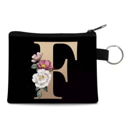Canvas Shoppers Coin Purses Women Clutch Pouch Mini Organizer Travel Makeup Bag Gold 26 Letters Luxury Tote Bags Coin Wallet