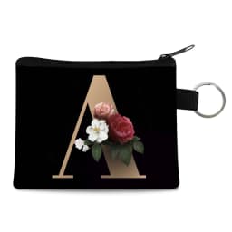 Canvas Shoppers Coin Purses Women Clutch Pouch Mini Organizer Travel Makeup Bag Gold 26 Letters Luxury Tote Bags Coin Wallet