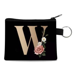 Canvas Shoppers Coin Purses Women Clutch Pouch Mini Organizer Travel Makeup Bag Gold 26 Letters Luxury Tote Bags Coin Wallet