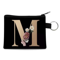 Canvas Shoppers Coin Purses Women Clutch Pouch Mini Organizer Travel Makeup Bag Gold 26 Letters Luxury Tote Bags Coin Wallet