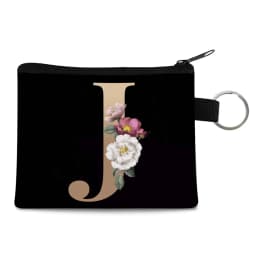 Canvas Shoppers Coin Purses Women Clutch Pouch Mini Organizer Travel Makeup Bag Gold 26 Letters Luxury Tote Bags Coin Wallet