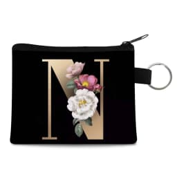 Canvas Shoppers Coin Purses Women Clutch Pouch Mini Organizer Travel Makeup Bag Gold 26 Letters Luxury Tote Bags Coin Wallet