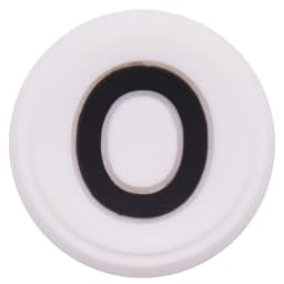 Single Sale 1PCS PVC Cute Cartoon Shoe Charms Kawaii Circle White 26 Alphabet Letter Sandals Shoes Accessories Decoration