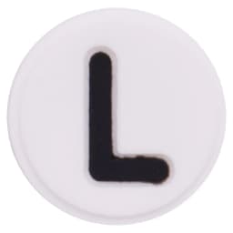 Single Sale 1PCS PVC Cute Cartoon Shoe Charms Kawaii Circle White 26 Alphabet Letter Sandals Shoes Accessories Decoration