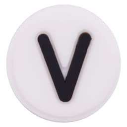 Single Sale 1PCS PVC Cute Cartoon Shoe Charms Kawaii Circle White 26 Alphabet Letter Sandals Shoes Accessories Decoration