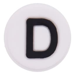 Single Sale 1PCS PVC Cute Cartoon Shoe Charms Kawaii Circle White 26 Alphabet Letter Sandals Shoes Accessories Decoration