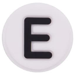Single Sale 1PCS PVC Cute Cartoon Shoe Charms Kawaii Circle White 26 Alphabet Letter Sandals Shoes Accessories Decoration