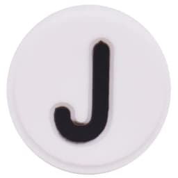 Single Sale 1PCS PVC Cute Cartoon Shoe Charms Kawaii Circle White 26 Alphabet Letter Sandals Shoes Accessories Decoration