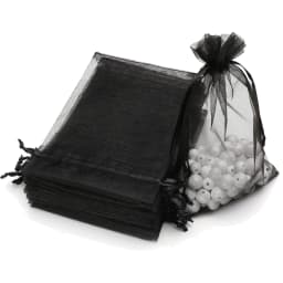 50pcs Pink Organza Drawstring Jewelry Small Bag for Earring Favor Wrapping Packing Pouch Packaging Wedding Businesses Organizer