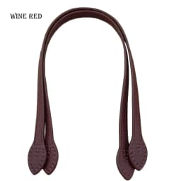 2pcs 60cm Leather Bag Handles Shoulder Bag Strap Replacement Handbag Belt Straps DIY Crocheted Bags Tote Handmade Accessories