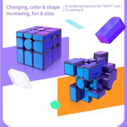 [JudyCube] Gan Mirror M UV 3X3 Magnetic Magic Speed Cube Professional Cast Coated Gan 3x3 Mirror Cube Fidget Toys Cubo Magico