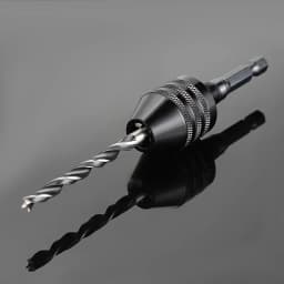 Keyless Drill Chuck, 1/4, 1/8, 1/16 Inch Hex and Round Shanks Small Drill Chuck Change Adapter