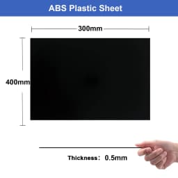 1pc White/Black ABS Plastic Plate Model Sheet DIY Model Material Parts Thickness 0.5mm/1mm/1.5mm/2mm/3mm