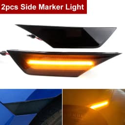 2Pc Smoked Lens LED Side Marker Car Lights For Honda Civic 2016 2017 2018 2020 OE#34300-TET-H01Auto Reflector Turn Signal Lights