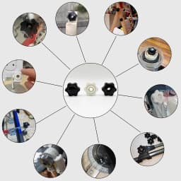 Manual Tighten Nut Thumb Clamping Knob Handle Plum Thread Hand Mechanical Star Nuts M4 M5 M6 M8 M10 M12 Plum Hand Tighten Nut