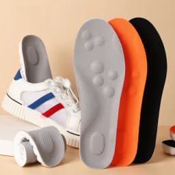4D Sports Insoles Ultra-soft High-elasticity Pads Anti-pain Antibacterial Deodorant Pad Casual Cushion Arch Support Foot Insoles