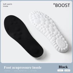 4D Sports Insoles Ultra-soft High-elasticity Pads Anti-pain Antibacterial Deodorant Pad Casual Cushion Arch Support Foot Insoles