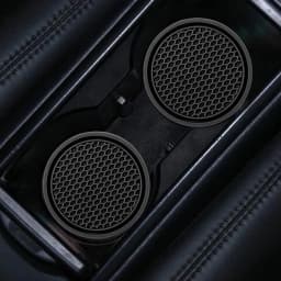 2pcs Black Car Auto Cup Holder Anti Slip Insert Coasters Pads Interior Accessories Universal Fits Perfectly For Most Cups