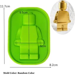 Creative Robot Silicone Candle Mold Concrete Plaster Chocolate Baking Mold Home Decoration Christmas Gifts Craft Supplies