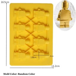 Creative Robot Silicone Candle Mold Concrete Plaster Chocolate Baking Mold Home Decoration Christmas Gifts Craft Supplies