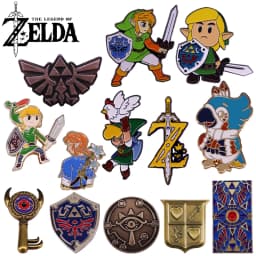 Zelda Tears of The Kingdom Enamel Pins Anime Cartoon Link Metal Brooch Badge Backpack Lapel Collar Pins Jewelry Accessory Gifts