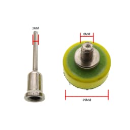 26Pcs Set 1Inch Mini Car Foam Drill Polishing Pad 25mm Detail Sponge Wool Waxing Buffing Pads with Backer for Dremel Rotary Tool