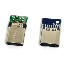 USB 3.1 Type C Male/Female Connectors Jack Tail 24pin USB Male Plug Electric Terminals Welding DIY Data Cable Support PCB Board