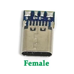 USB 3.1 Type C Male/Female Connectors Jack Tail 24pin USB Male Plug Electric Terminals Welding DIY Data Cable Support PCB Board