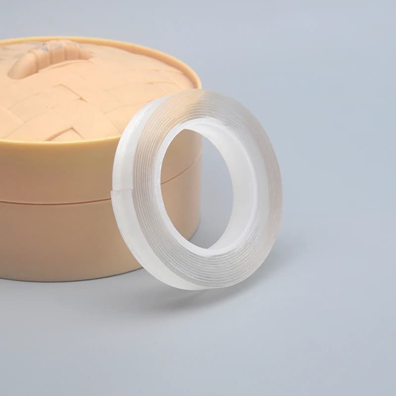 wide 1cm long 2m Transparent Nano Tape Washable Reusable double-sided  Traceless Sticker Removable