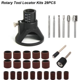 Rotary Router Milling Cutter Guide Attachment Twist Drill Bit Wood Carving Tool Kit Dedicated Locator Woodwork Tool for Dremel