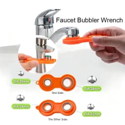 Faucet Bubbler Wrench Water Outlet Aerator Universal Wrench Faucet Nozzle Filter Repair Tool Replacement Disassembly Tool Spanne