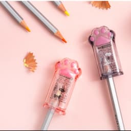 Kawaii Cat Paw Shaped Pencil Sharpener Stationery Kids Gift Cute School Supplies Korean Stationery