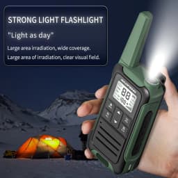 2pcs Baofeng F22/T22 Mini Walkie Talkie PMR Long Range Rechargable Portable Two Way Radio Type-C Charger for Camping Trip