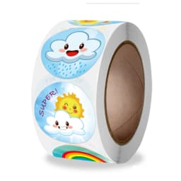 1 inch Cute Unicorn Sticker for Kids 50-500pcs Classic Toy Decor for School Teacher Encouragement Animal Reward Sticker