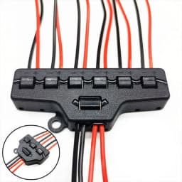 Low Voltage Quick Connect Wire Splitter for LED Strip Lighting (2 IN 12 OUT) - Distribution Block