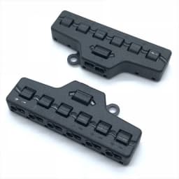Low Voltage Quick Connect Wire Splitter for LED Strip Lighting (2 IN 12 OUT) - Distribution Block