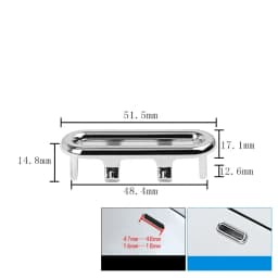 4/1Pcs Bathroom Basin Faucet Sink Overflow Cover Replacement Hole Cover Cap Ring Trim Bath Sink Drain Cap Bathroom Accessories