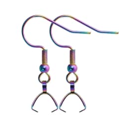 10/20Pcs Stainless Steel Dangle French Earring Wire Hook Earwire Pendant Clasp Ear Buckle Findings DIY Jewelry Making Supplies