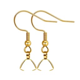 10/20Pcs Stainless Steel Dangle French Earring Wire Hook Earwire Pendant Clasp Ear Buckle Findings DIY Jewelry Making Supplies