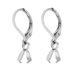 10/20Pcs Stainless Steel Dangle French Earring Wire Hook Earwire Pendant Clasp Ear Buckle Findings DIY Jewelry Making Supplies