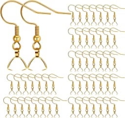 10/20Pcs Stainless Steel Dangle French Earring Wire Hook Earwire Pendant Clasp Ear Buckle Findings DIY Jewelry Making Supplies