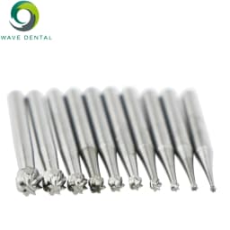 PRIMA WAVE Dental Tungsten Carbide Burs Ball Round Head FG Series For High Speed Handpiece Dia.1.6mm 5Pcs/Pack