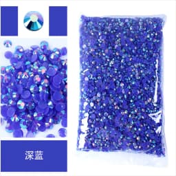 1000-10000pcs Jelly Color AB Color 2mm,3mm,4mm,5mm,6mm, Facets FlatBack Resin Rhinestone Nail Art Garment Decoration Stones