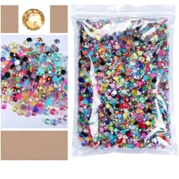 1000-10000pcs Jelly Color AB Color 2mm,3mm,4mm,5mm,6mm, Facets FlatBack Resin Rhinestone Nail Art Garment Decoration Stones