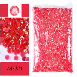 1000-10000pcs Jelly Color AB Color 2mm,3mm,4mm,5mm,6mm, Facets FlatBack Resin Rhinestone Nail Art Garment Decoration Stones