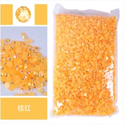 1000-10000pcs Jelly Color AB Color 2mm,3mm,4mm,5mm,6mm, Facets FlatBack Resin Rhinestone Nail Art Garment Decoration Stones