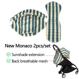 175° Stroller Hood&Seat Liner For Babyzen Yoyo Canopy Cover Cushion Fit YOYO2/YOYA Pram Sunshade 1:1 Fabric Stroller Accessories